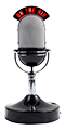 a voice over microphone